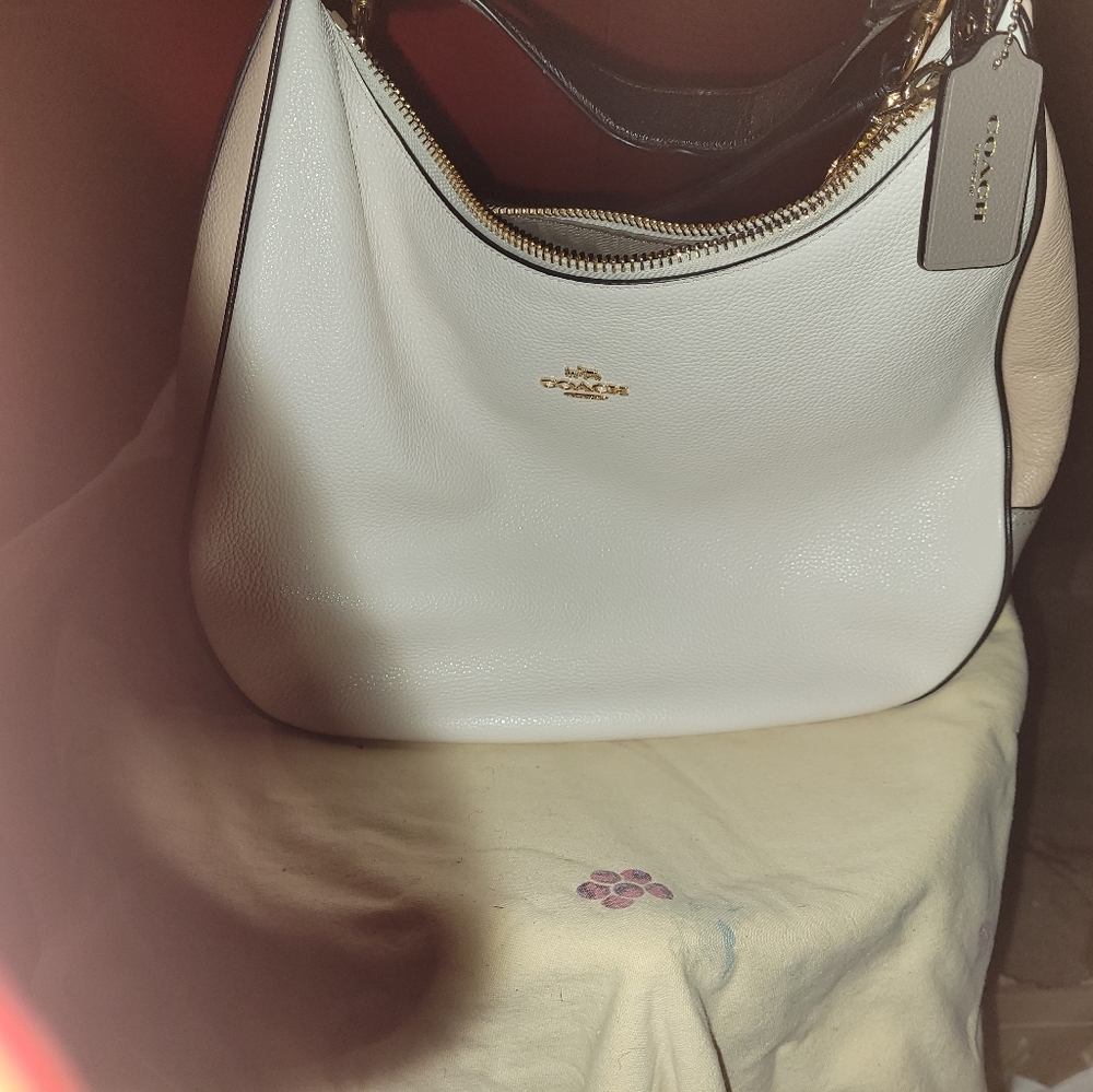 Genuine Coach bag Pebble leather